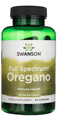 Swanson Full Spectrum  Orégano 450 Mg. 90 Cápsulas