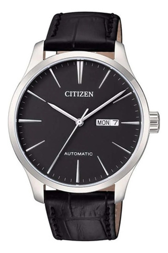 Reloj Citizen Automatic Nh835008e Hombre Color de la malla Negro Color del bisel Acero Color del fondo Negro