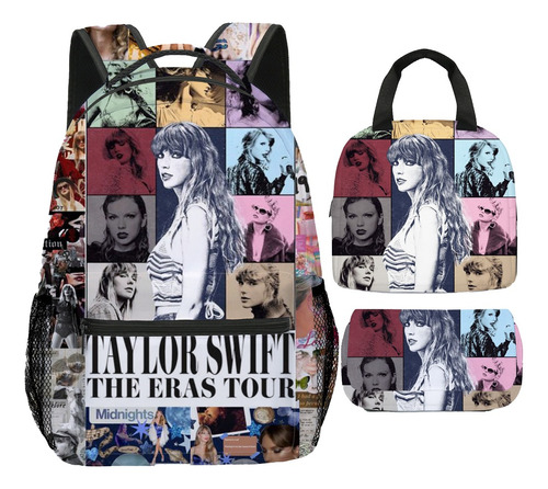 3pcs/set Taylor Swift Mochila Escolar Lonchera Lápices Bolsa