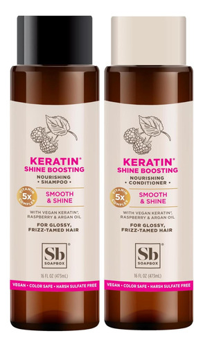 Conjunto De Shampoo E Condicionador Para Aumentar A Queratin