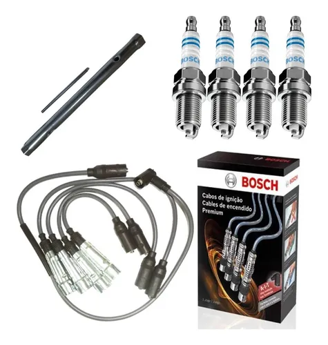 Kit De Cabos + Velas Fox Spacefox Crossfox 1.6 2006 A 2014