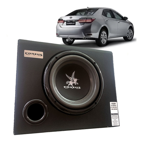 Caixa Subwoofer Corzus 8 Poleg Toyota Corolla 2015 A 2021