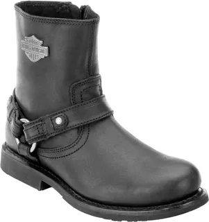 Bota Harley-davidson Em Couro Scout Black