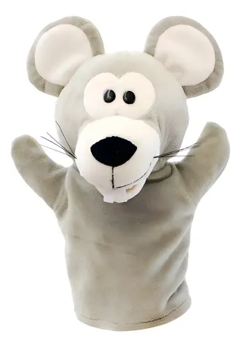 Marioneta De Mano Ratón De Peluche Súper Suave Para Jugar Y Contar Cuentos