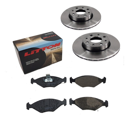 Kit Discos Y Pastillas Fiat Palio Siena (ventilados)