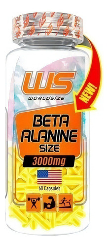 Beta Alanine Size 3000mg Worldsize 60 Cápsulas