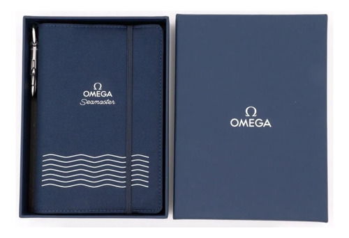 Libro De Notas Omega Seamaster Waterproof Caja+lapiz+bolsa