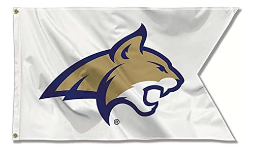 Bandera Blanca De Los Bobcats Del Estado De Montana