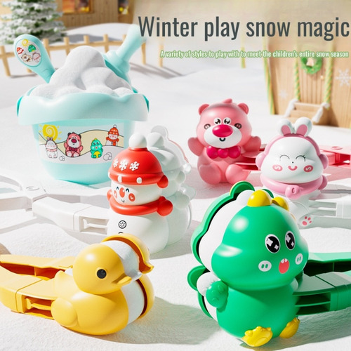 Snowball Toys Snow Clip Con Forma De Dinosaurio Y Pato De Gr
