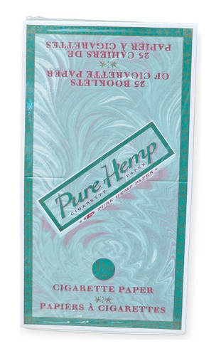 Papel Smoking Pure Hemp X25 Caja Completa Papeles Arma 