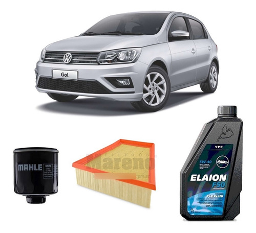 Kit 2 Filtros Gol Trend Voyage 8v Y Elaion F50 5w40 X4