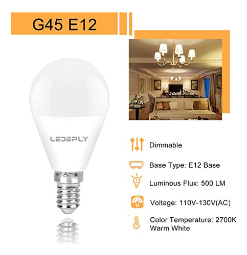 Bombillas Ledeply A15 Para Ventilador De Techo, Regulables,