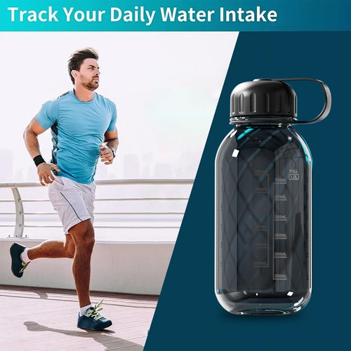 Botella De Agua Deportiva A Prueba De Fugas Con Asa Para Gim