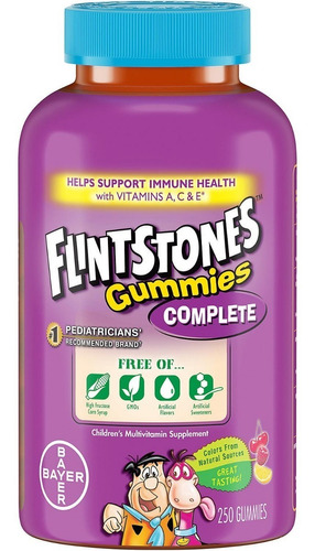 Suplemento en gomitas Bayer  Vitaminas Americanas Flintstones vitaminas