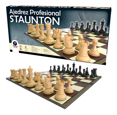 Juego De Ajedrez Profesional Staunton Original - Plastigal