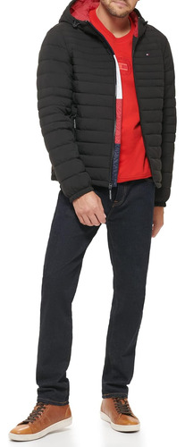 Chamarra Tommy Hilfiger Hombre Impermeable Con Capucha