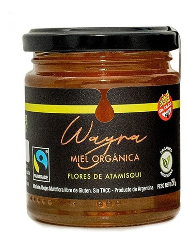 Miel Orgánica Flores De Atamisqui 250 Grs. Certificada