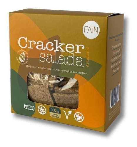 Crackers Keto 150g - Galletas Saladas Keto - Fain