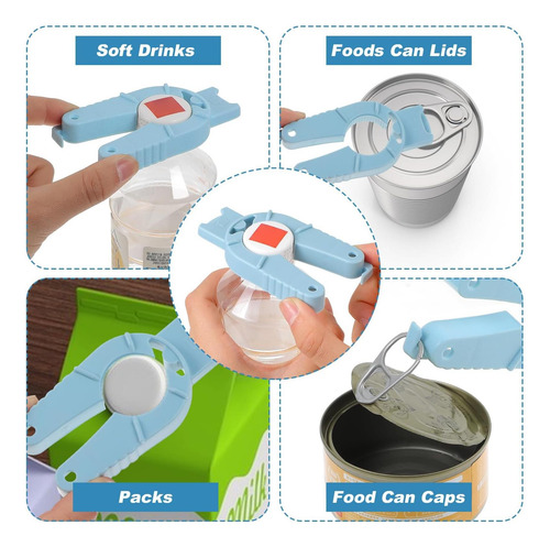 Abratas De Tapa De Plástico Yuanchu 4 Pcs, 3 En 1 Botella De