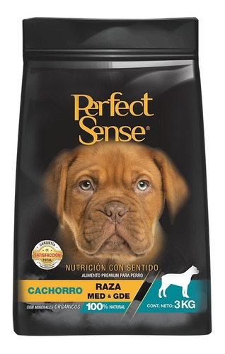 Imagen 1 de 2 de Croqueta Cachorro Raza M Y G 3kg Perfect Sense Alimento Perr