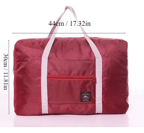 1pc Red/navy/green Multifunctional Folding Travel Bag