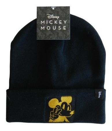 Gorra Gorro Aplique De Lana Mickey Mouse Disney Para Adulto