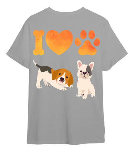 Remera I Love Perros Y Gatos Edición Limitada