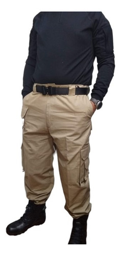 Pantalón Cargo Táctico Militar Unicolor