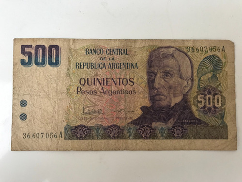 Argentina 500 Pesos Año 1984 Serie A 