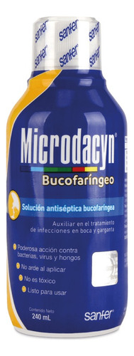 Microdacyn Bucofaringeo Esterilizante Y Antiseptica 240 Ml