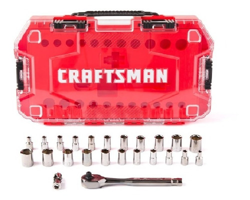 Craftsman Caja De Herramientas 24 Pzas. Dados Y Raches