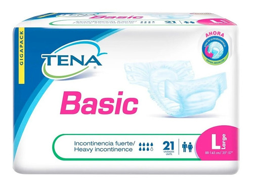 Pañal Tena® Basic Talla L 21 Und - Unidad a $3581