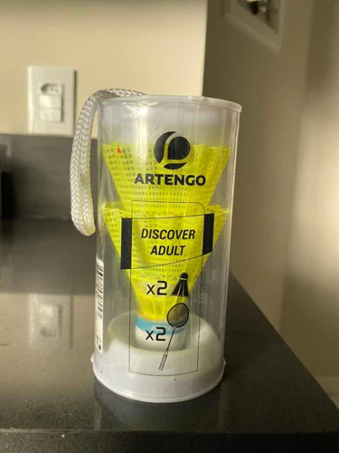 Peteca De Bedminton Artengo - Tubo C/ 2 Unidades