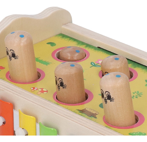 Juguete De Madera Para Golpear Bebés, 2 En 1, Divertido Y Ed