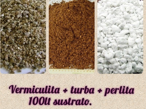 Turba + Perlita + Vermiculita 100l