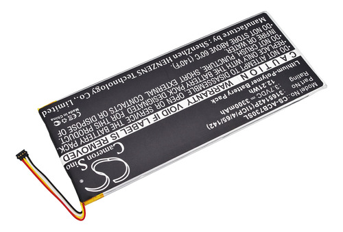 Toypex Reemplazo Polimero Litio Para Bateria Acer Iconia One