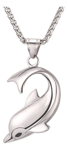 U7 - Collar Con Dije De Tiburón, Pez Y Delfín Para Hombre, C