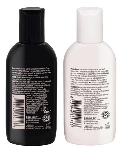 Conjunto De Shampoo E Condicionador Watermans Grow Me Minis