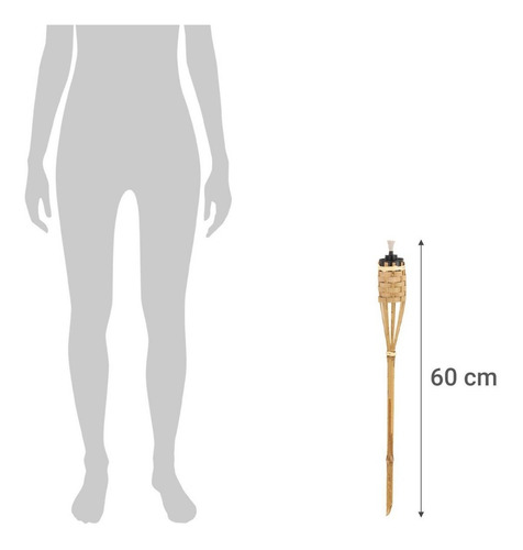 Antorcha De Bambu 60 Cm Afj