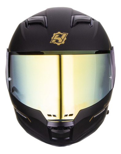 Hax Helmets. Casco Moto Integral Dot + Ece 06. Force Negro