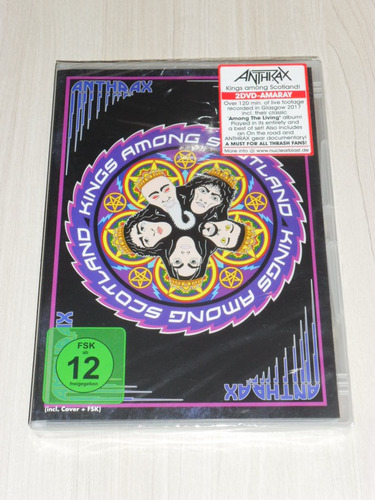 Dvd Anthrax - Kings Among Scotland (alemão Duplo) Lacrado