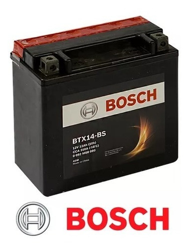 Bateria Moto Bosch Btx14-bs Bmw 1200-1250-800-850