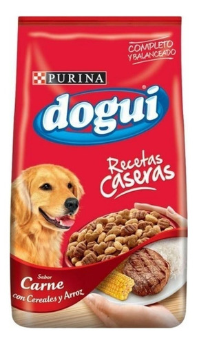Alimento Dogui Recetas Caseras para perro adulto sabor carne, cereales y arroz en bolsa de 21 kg