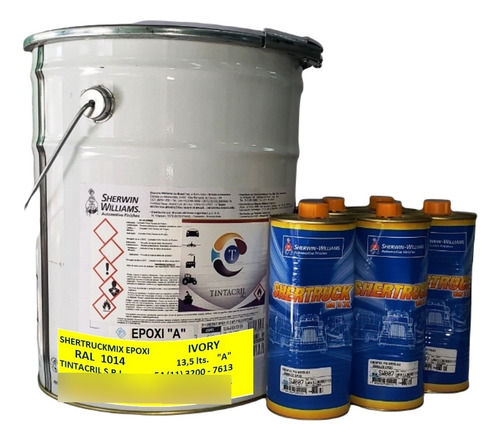 Pintura Epoxi Ral 1014 Kit X 18 Lts. Marfil