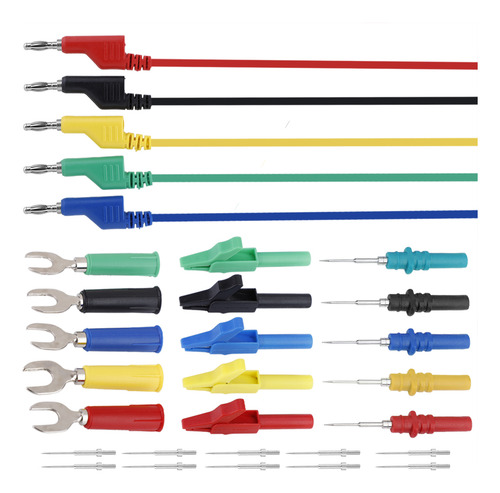 Kit De Prueba Banana De 4 Mm Para Conectar El Cable Del Mult