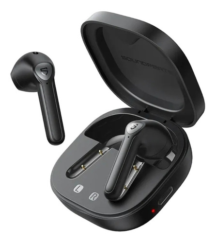 Auricular in-ear gamer inalámbrico Soundpeats TWS TrueAir 2 black con luz LED