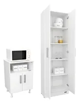 Comprar Combo Mosconi Despensero 1,80 Mts + Porta Microondas Express Color Blanco