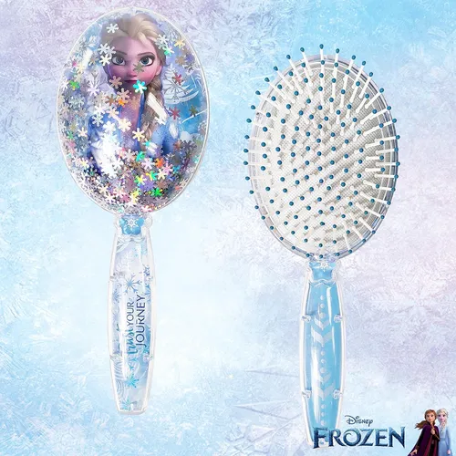 Cepillo De Pelo Frozen 2 Girls Snowflake Confeti, Plateado -