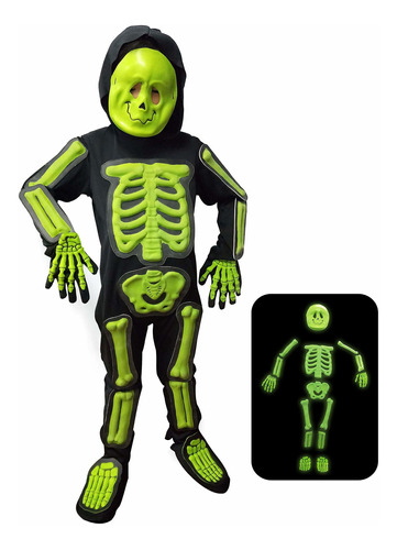 Disfraz De Esqueleto Ikali, Disfraz De Miedo De Halloween, T