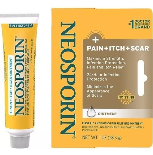 Pomada Multiacción Neosporin + Cicatriz Picazón Dolor